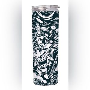 Semi handmade Tattoo pattern  20oz stainless straight bottle gift